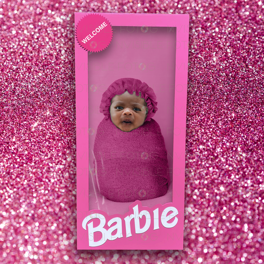 Digital Barbie Newborn Photo